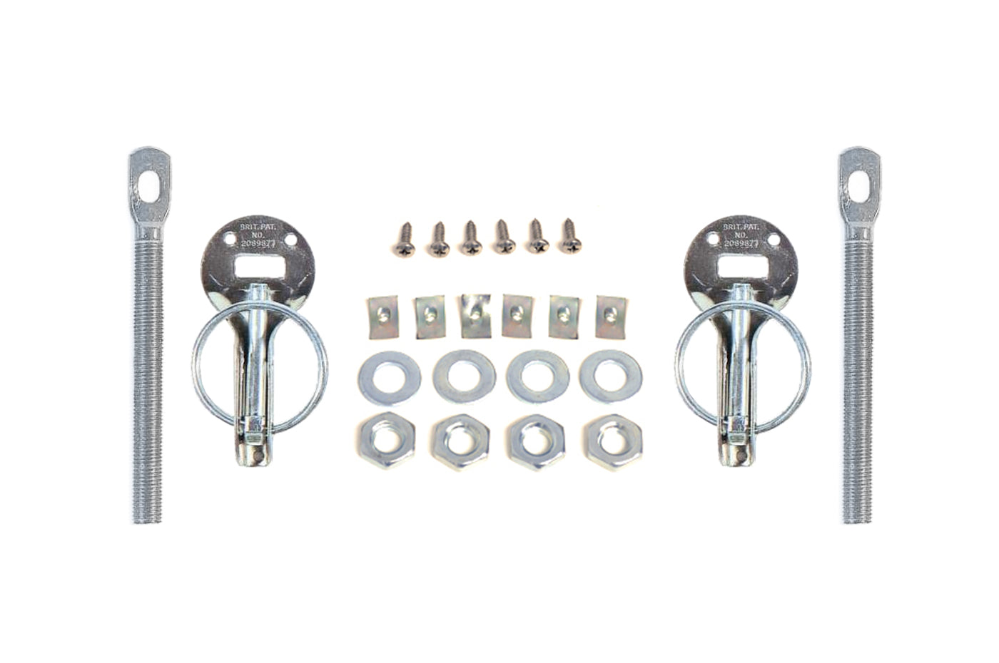 Sparco Hood Pins Silver (01606S)