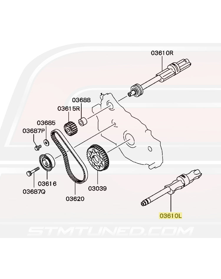 Mitsubishi OEM Balance Shaft (LH) for Evo 1-8 and 1G/2G DSM (MN137238)