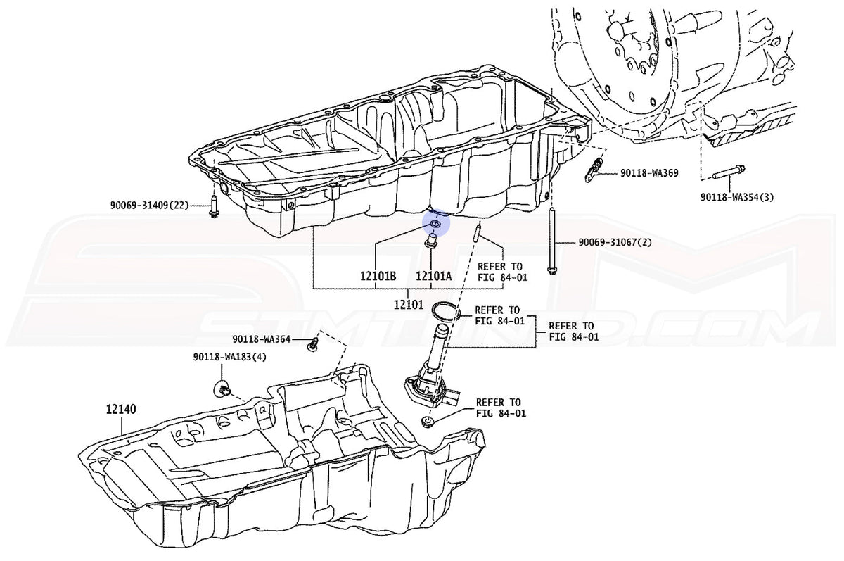 OEM Engine Oil Pan Diagram for 2020 MKV Supra