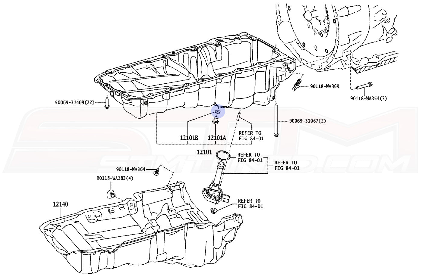 OEM Engine Oil Pan Diagram for 2020 MKV Supra