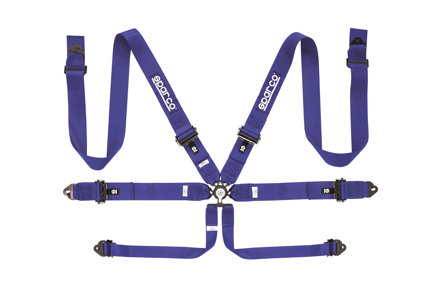 Sparco Competition Harness 6 Point 3" Aluminum Blue 04818RALAZ