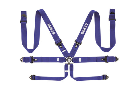 Sparco Competition Harness 6 Point 3" Aluminum Blue 04818RALAZ