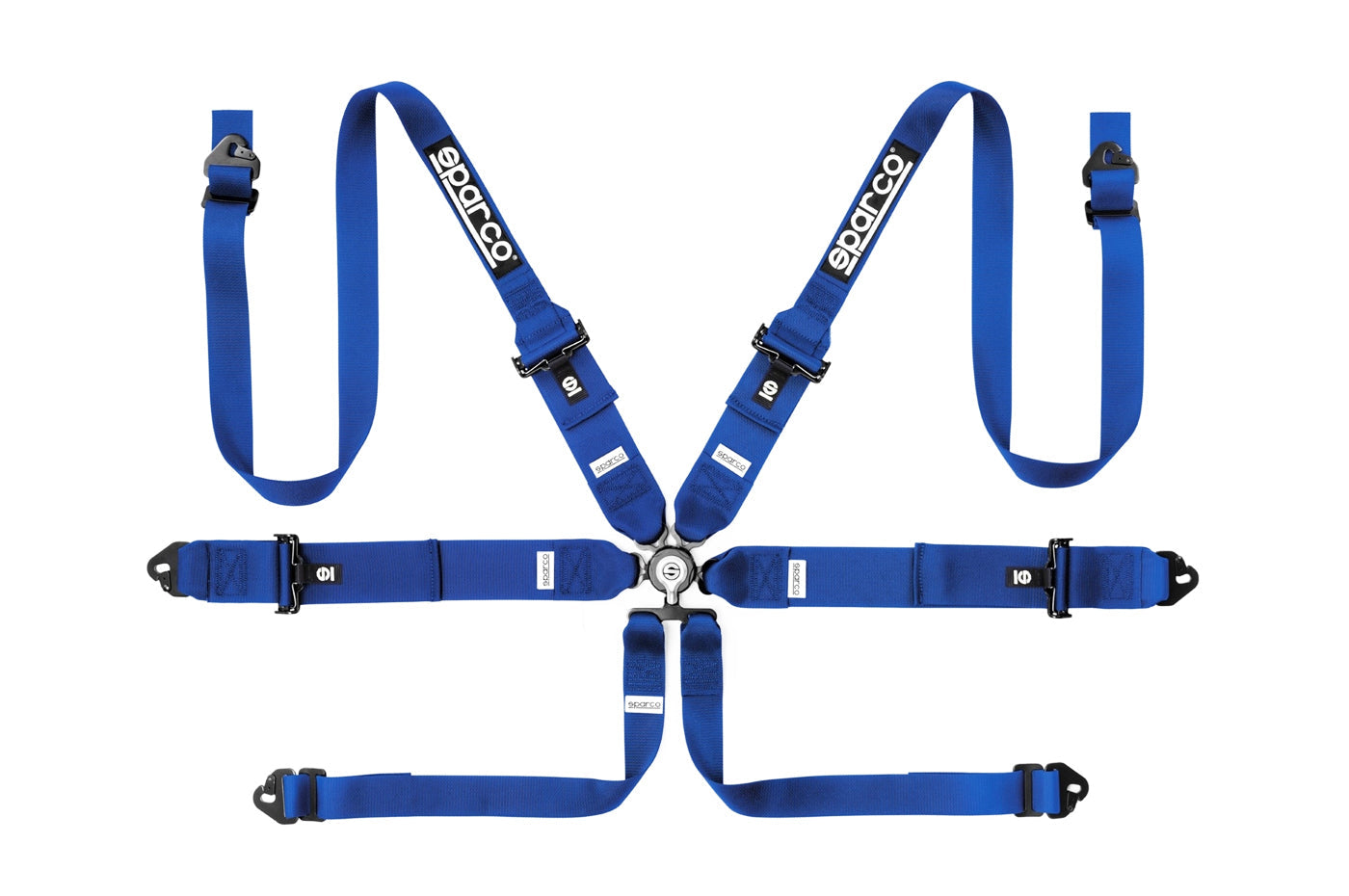 Sparco Competition Harness 6 Point Hans 3"/2" Steel Blue 04818RH1AZ