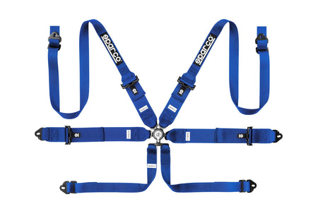 Sparco Competition Harness 6 Point Hans 3"/2" Steel Blue 04818RH1AZ