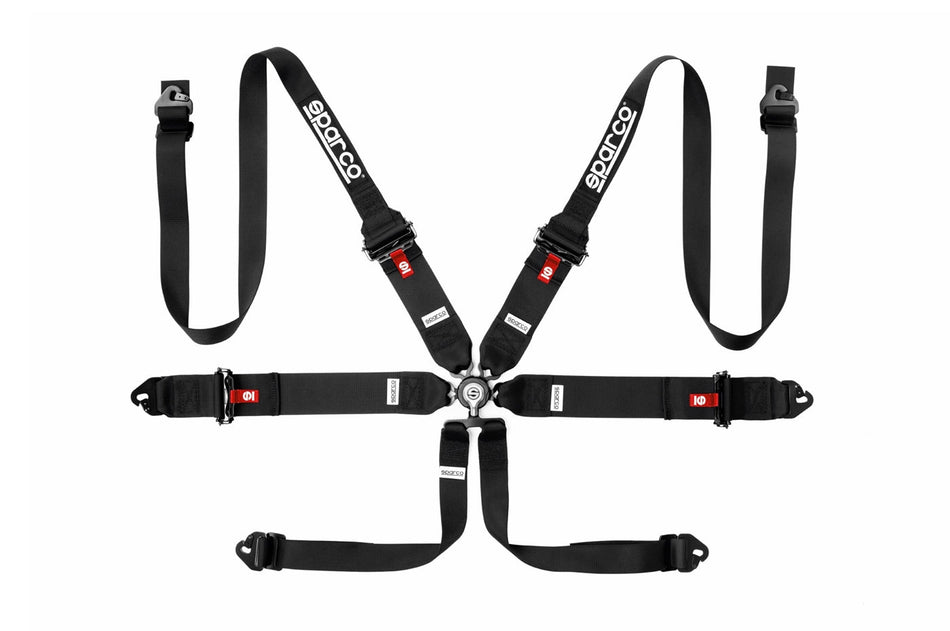 Sparco Harnais Compétition 6 points Hans 3"/2" Aluminium