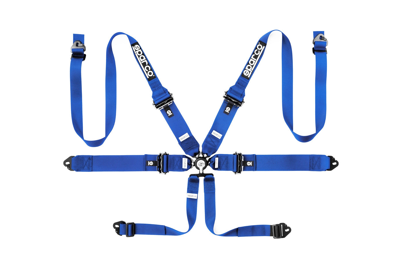 Sparco Competition Harness 6 Point Hans 3"/2" Aluminum PD Blue 04818RHALPD1AZ