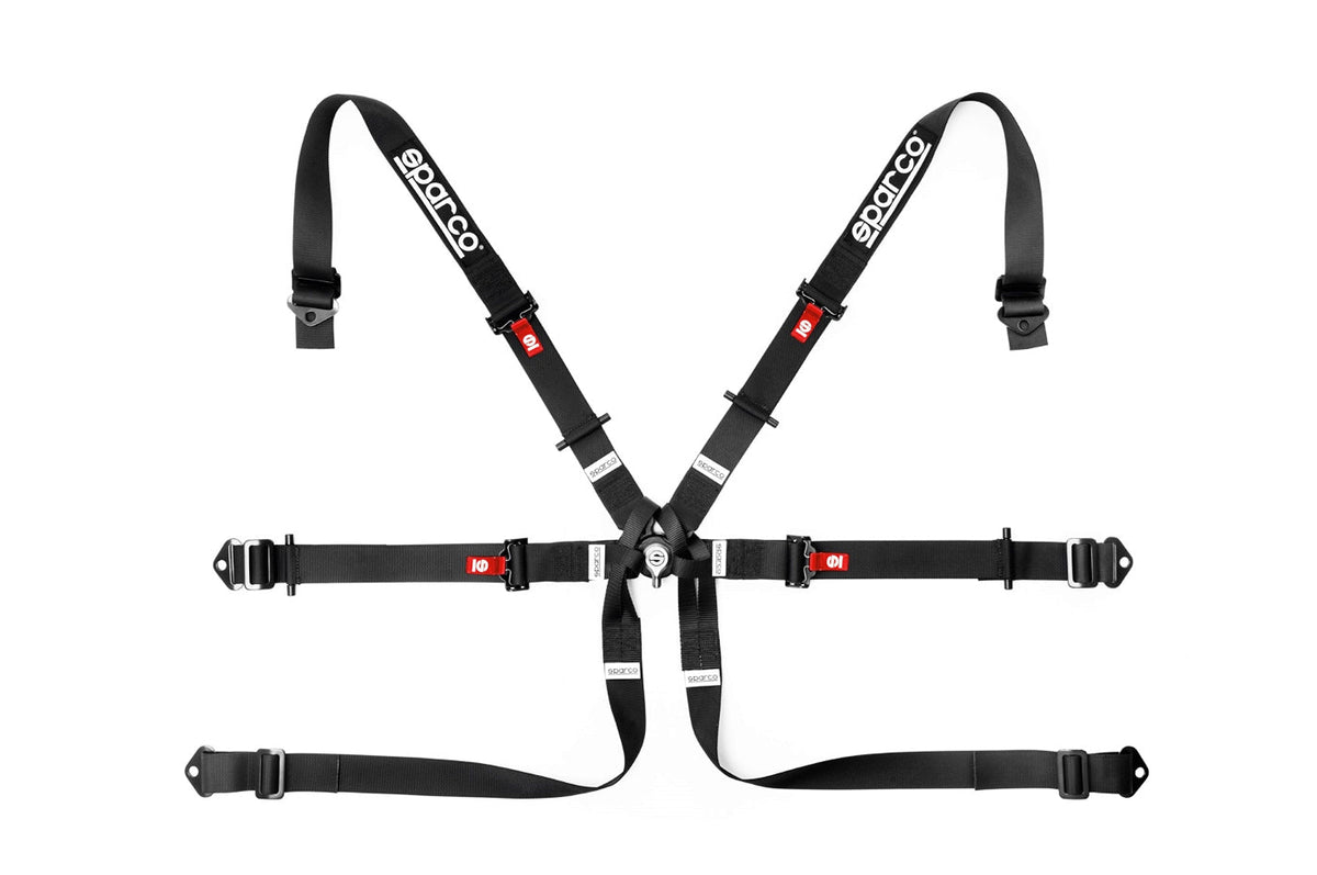 Sparco Competition Harness 6 Point 2" Formula Black 04819H2NR