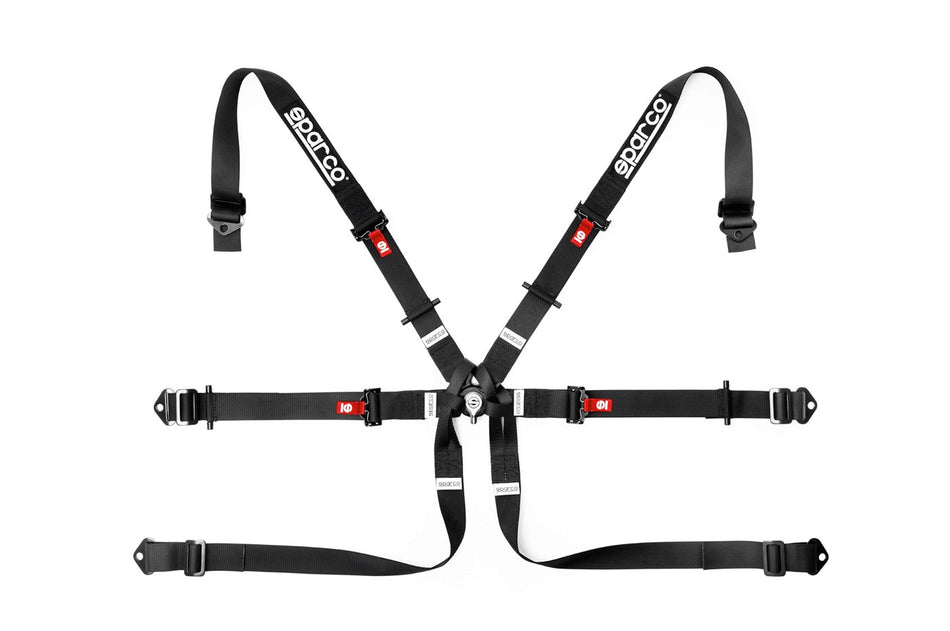 Sparco Competition Harness 6 Point 2" Formula Black 04819H2NR
