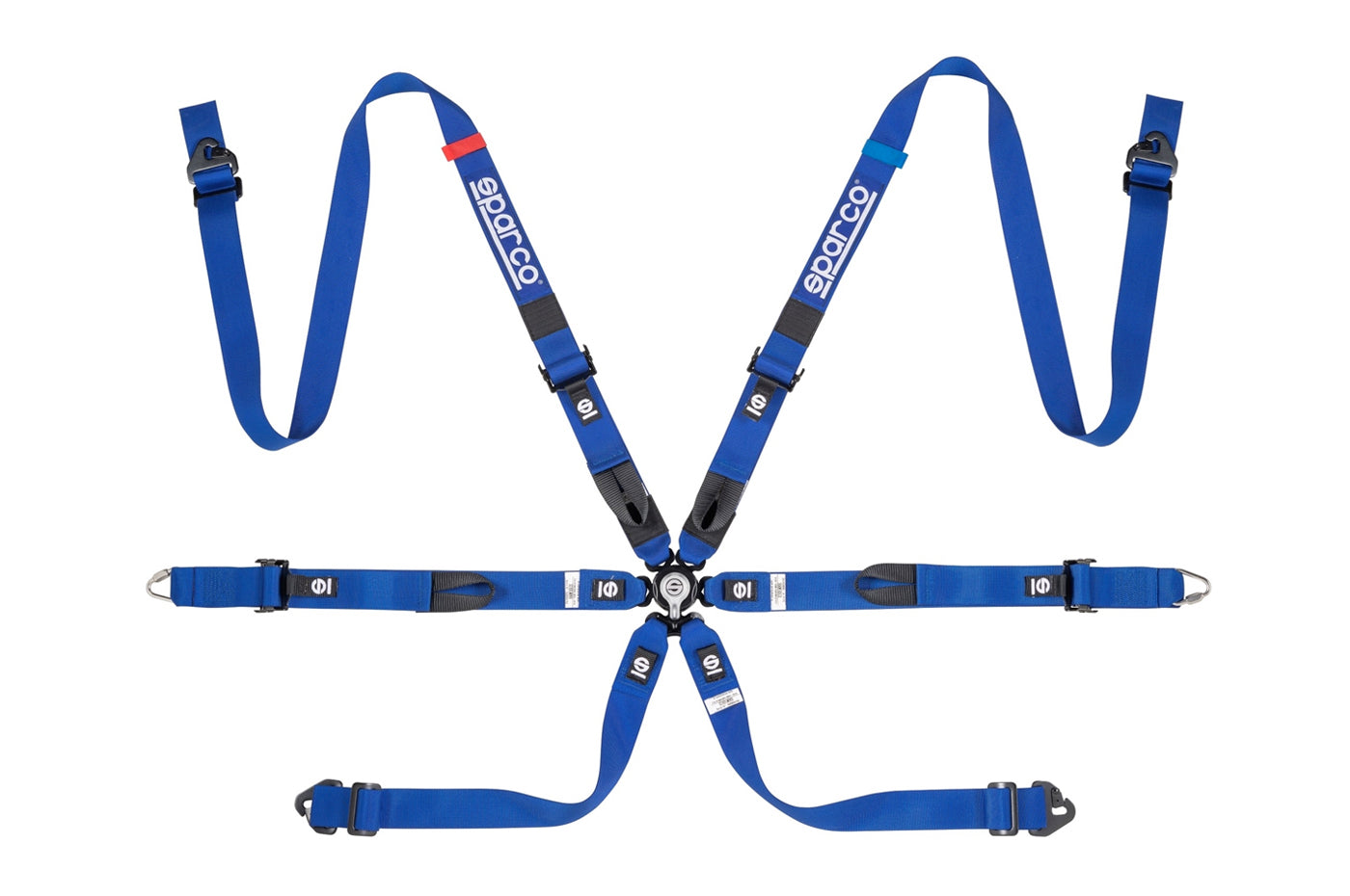 Sparco Competition Harness 6 Point 2" Prime H-7 Blue 04821HMAZ