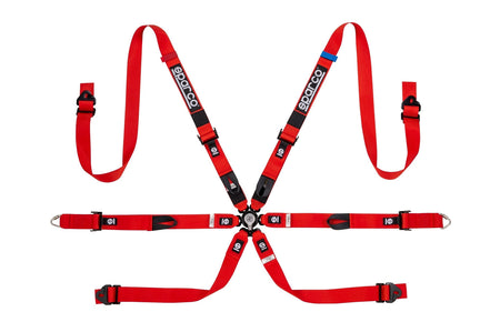 Sparco Competition Harness 6 Point 2" Prime H-7 Red 04821HMRS