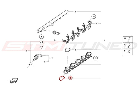 Audi OEM Lower Intake Manifold Seal for R8 Huracan (079129717B)