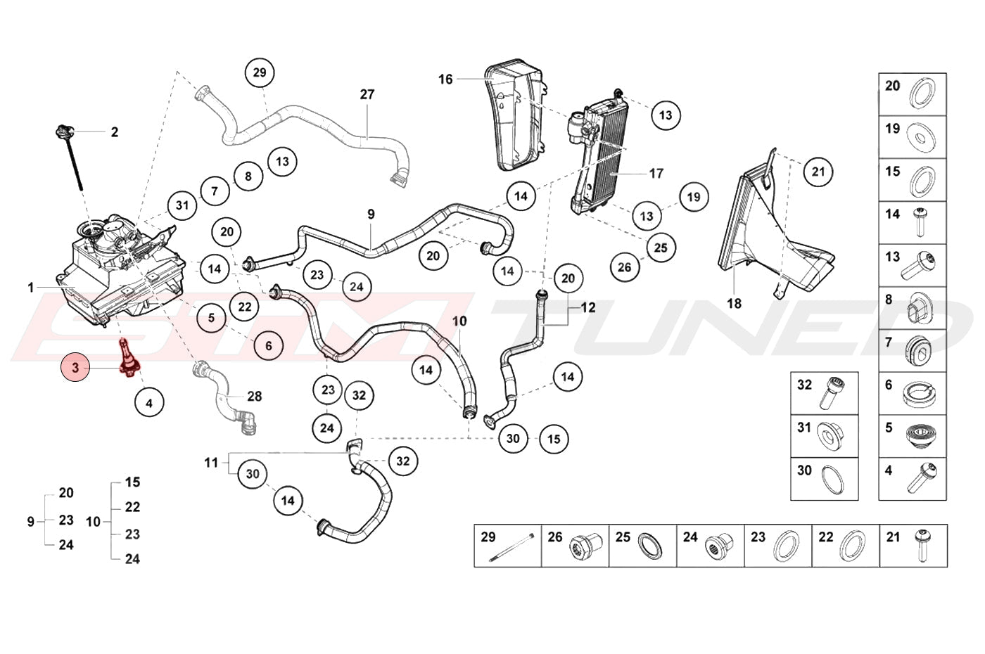 Audi OEM Oil Level Sensor for Huracan (079907660A)