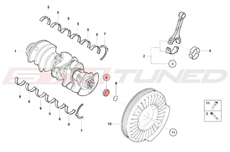 Audi OEM Crank Bearing for R8 Huracan Gallardo Aventador (07L105276)