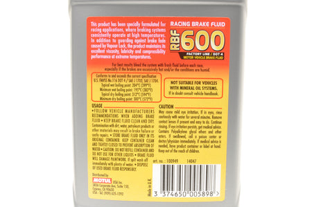 MOTUL RBF 600 Factory Line Racing Brake Fluid (100949)