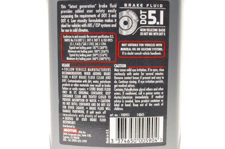 MOTUL DOT 5.1 Brake Fluid (100951)