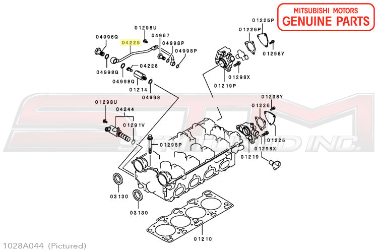1028A044 Mitsubishi MIVEC Oil Feed Line - Evo 9