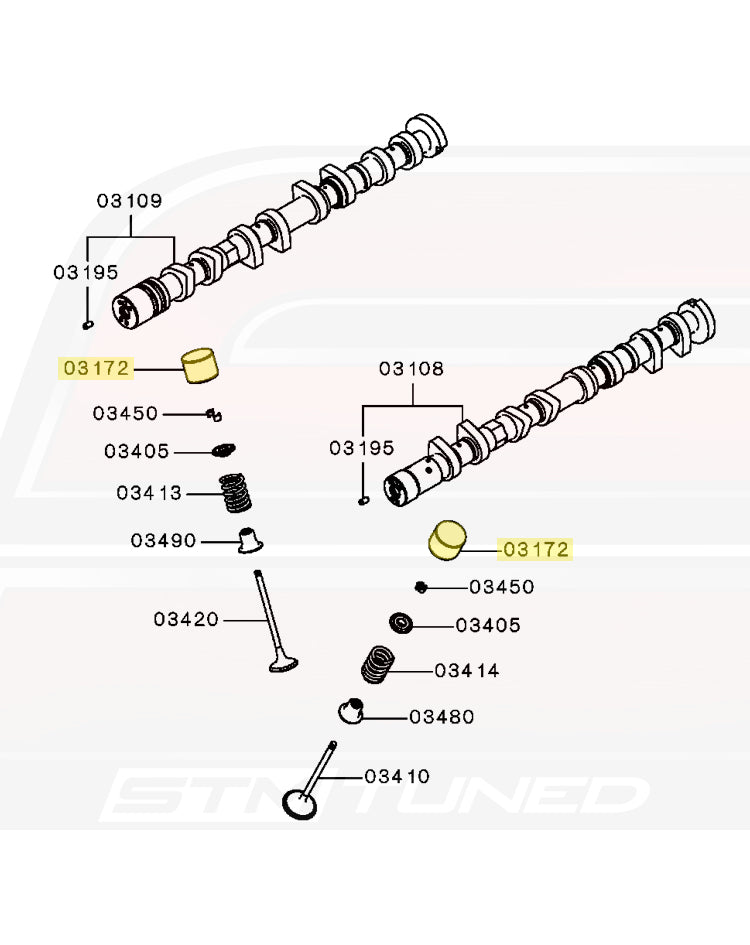 Mitsubishi OEM Cam Bucket Valve Tappet for Evo X (03172)