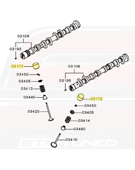 Mitsubishi OEM Cam Bucket Valve Tappet for Evo X (03172)
