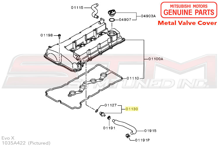 1035A422 Mitsubishi PCV Valve - Evo X