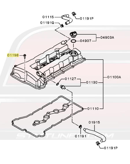Mitsubishi OEM Evo X Valve Cover Bolt 1035A572
