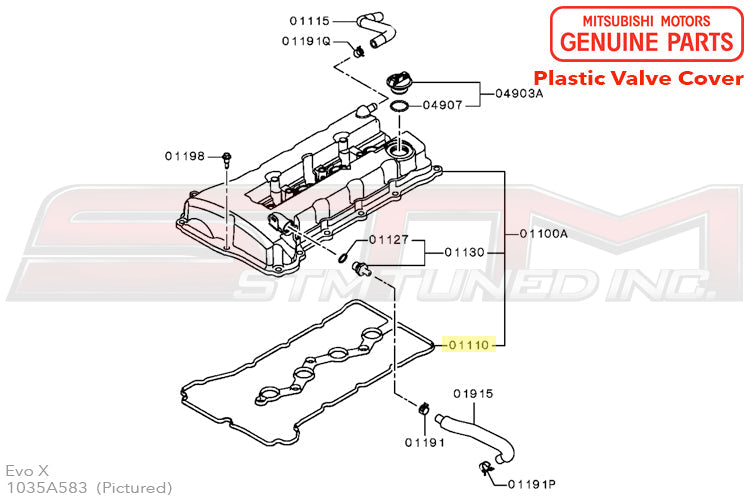 1035A583 Mitsubishi Valve Cover Gasket - Evo X