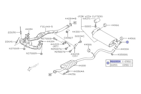 Subaru OEM Muffler Bolt for 02-09 WRX/STi (10510307)