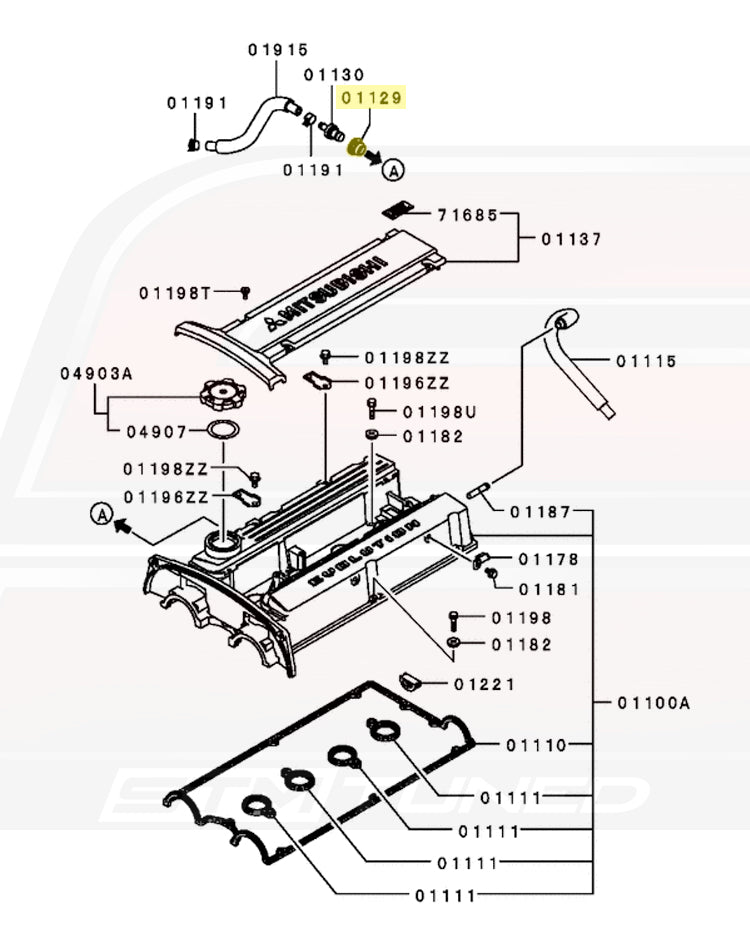 JDM Evo 7 Valve Cover