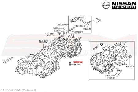 11026-JF00A Nissan Rear Diff Drain Plug Gasket - R35 GTR