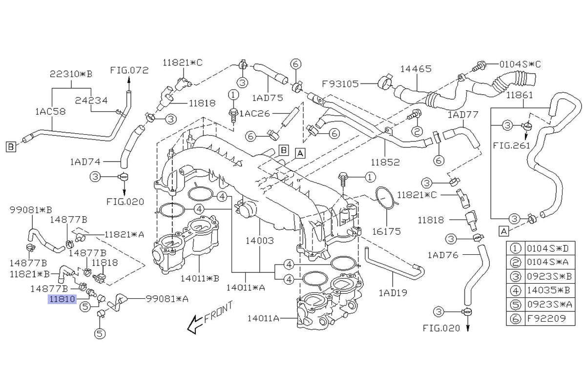 Subaru OEM PCV Valve for 04+ WRX/STi (11810AA040)