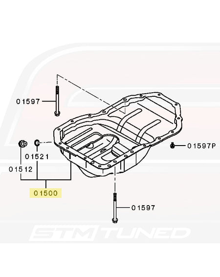 Mitsubishi OEM Engine Oil Pan for Evo X (1200A394)