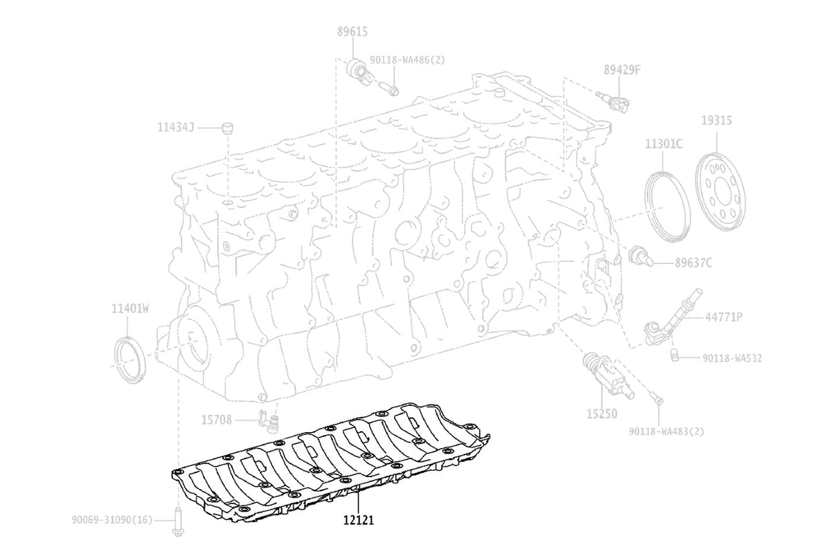 Toyota OEM Oil Baffle Plate for 2020 Supra (12121WAA02)