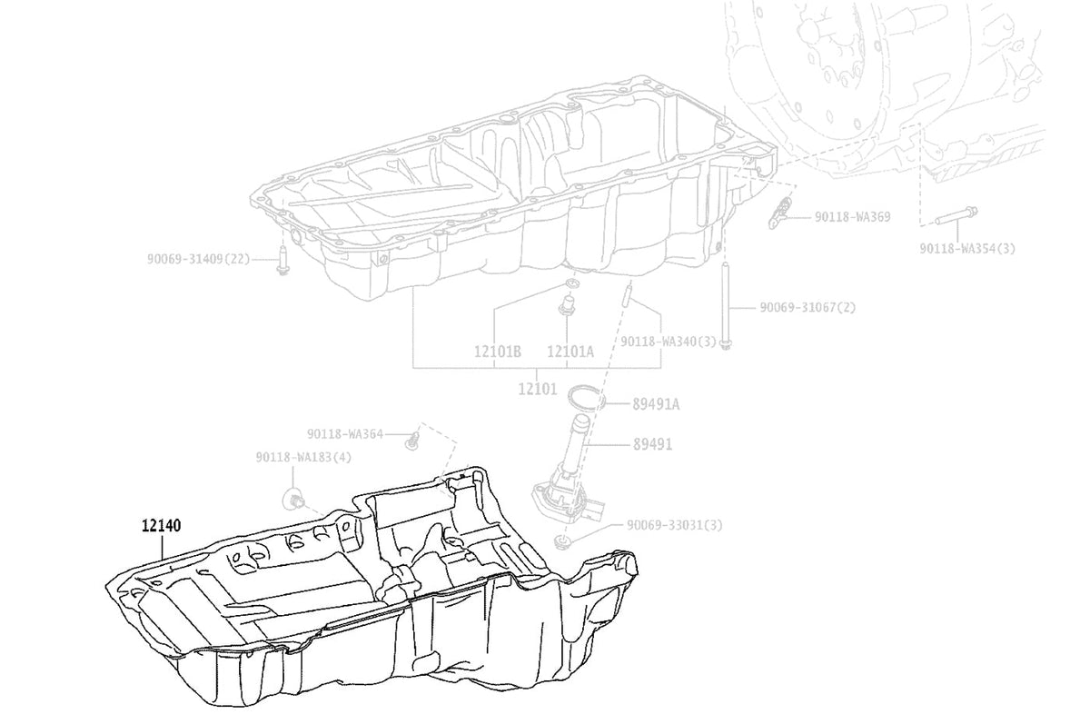Toyota OEM Engine Oil Pan Cover for 2020 Supra (12140WAA02)
