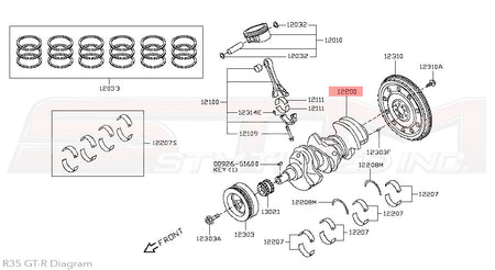 12201-JF00A Nissan Crankshaft - R35 GTR