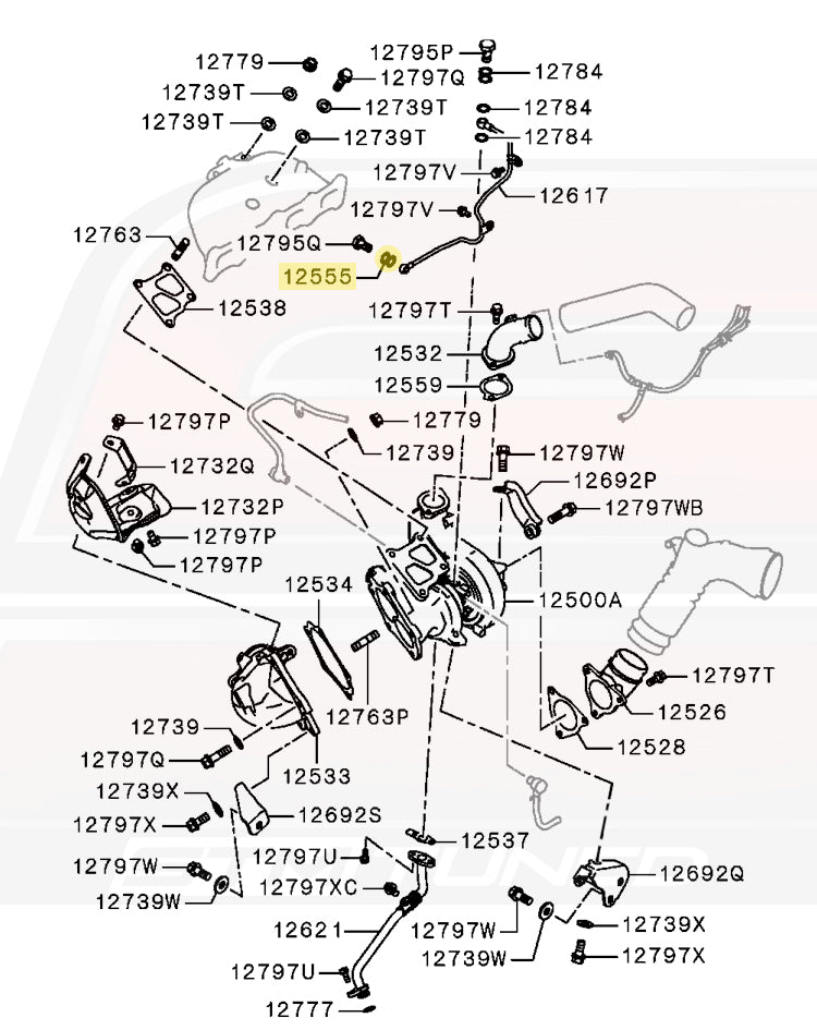 OEM Evo X 10mm Turbo Oil Feed Twin Copper Gasket (1226A003)