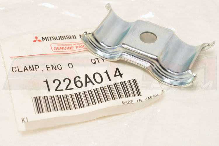 Mitsubishi OEM Engine Oil Cooler Line Bracket for Evo X (1226A014)  Image © STM Tuned Inc