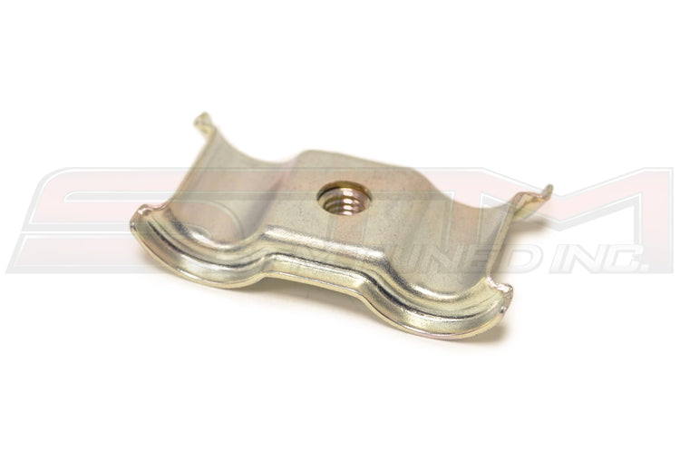 Mitsubishi OEM Engine Oil Cooler Line Bracket for Evo X Image © STM Tuned Inc.  Part Number 1226A015