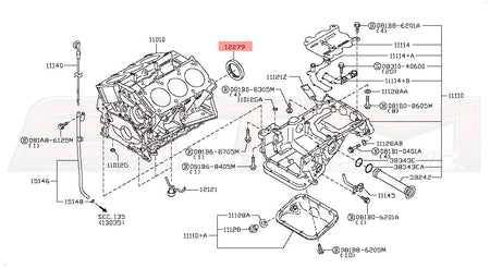 12279-AD200 Nissan Crankshaft Rear Main Seal - R35 GTR