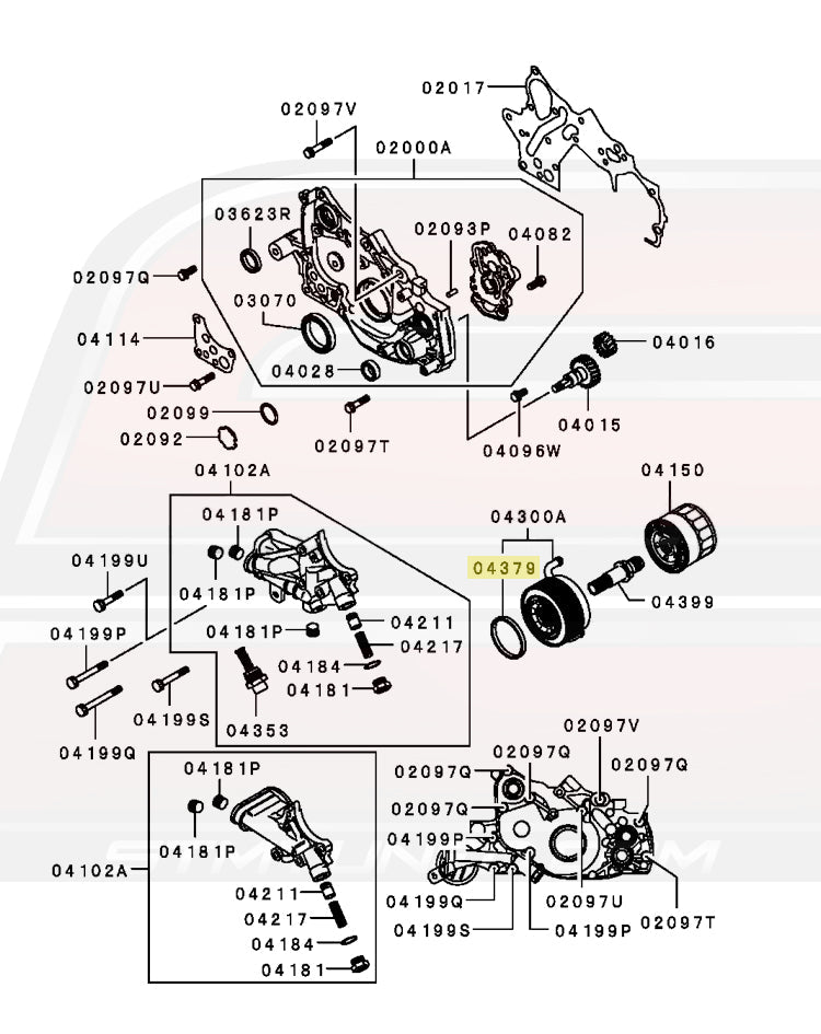 1G DSM 6-Bolt Diagram