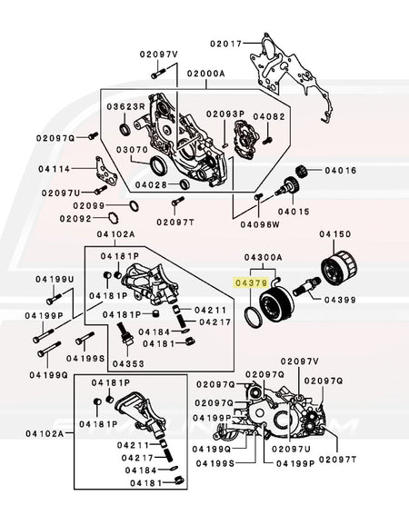 1G DSM 6-Bolt Diagram