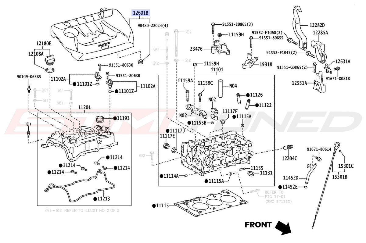 Toyota OEM Engine Cover for 2023+ Corolla GR (1260118010)