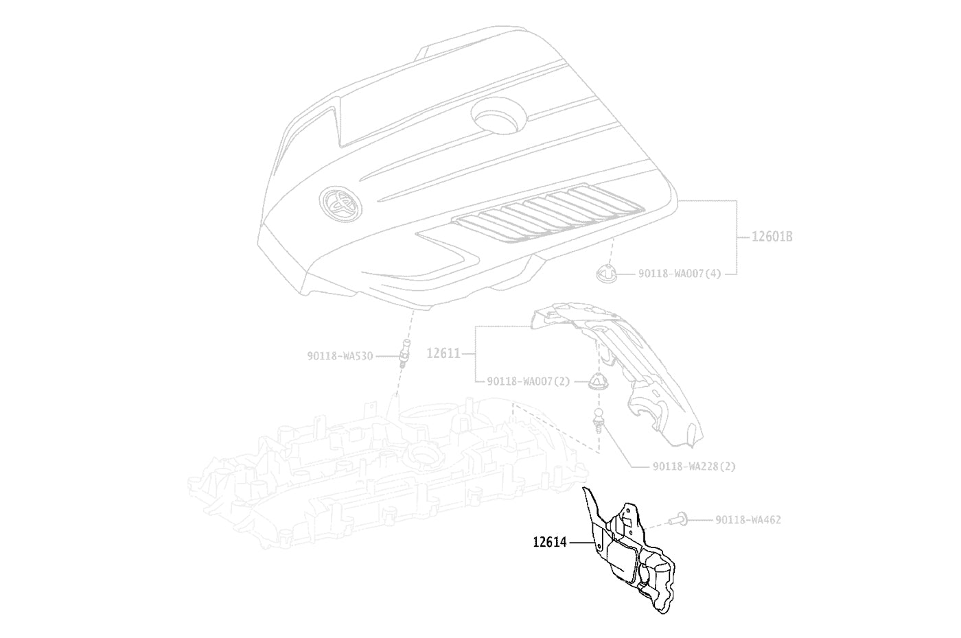 Toyota OEM Timing Cover for 2020 Supra (12614WAA01)