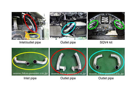 HKS Intercooler Piping Kit with SQV4 for R35 GTR (13002-AN004)