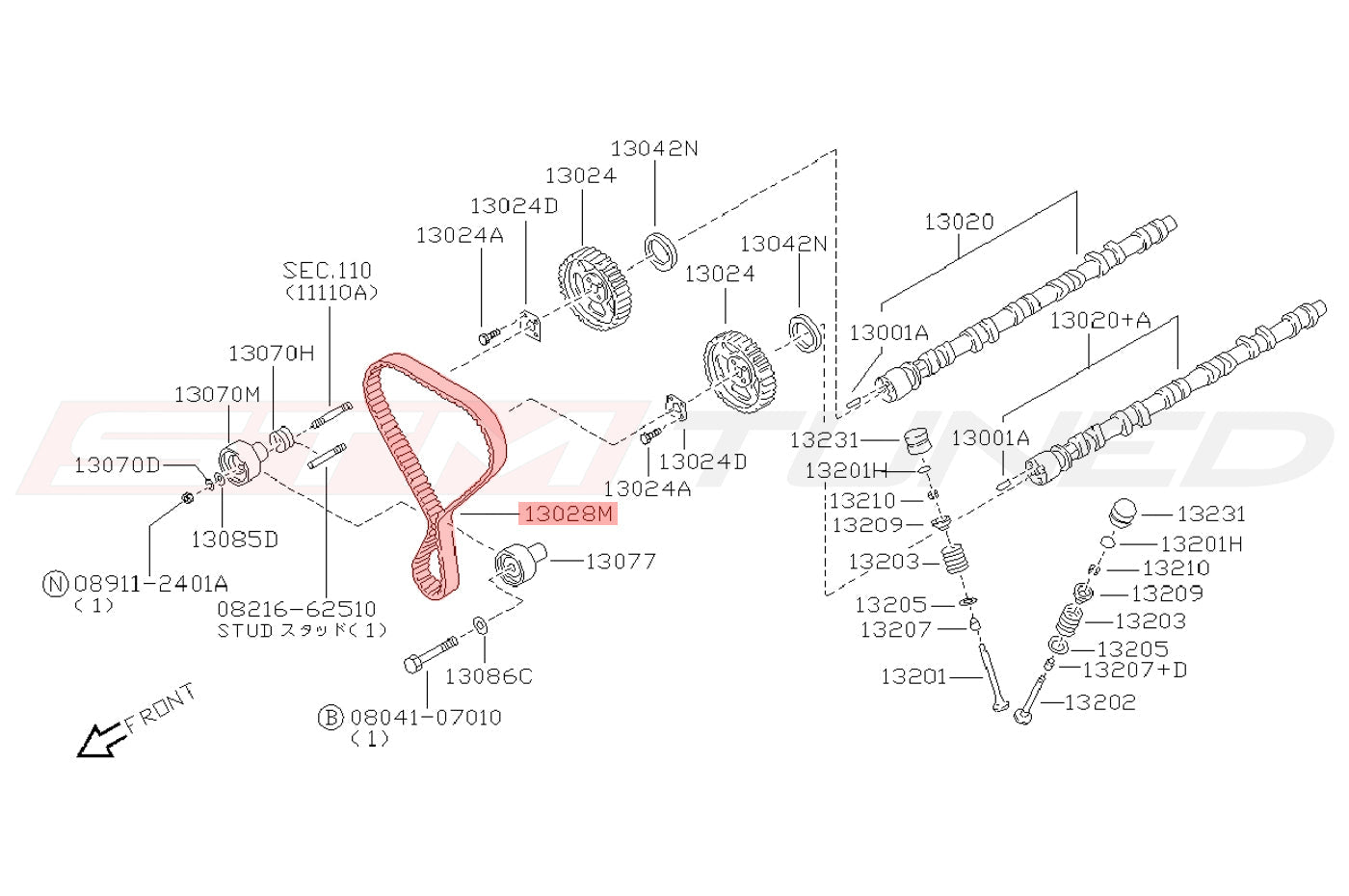 RB26DETT Engine Diagram for reference