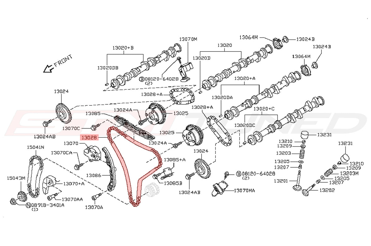 Nissan OEM Cam Timing Chain for R35 GTR (13028-JF00A)
