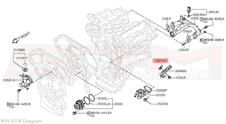 Nissan Water Pump Connector Inlet Gasket - R35 GTR