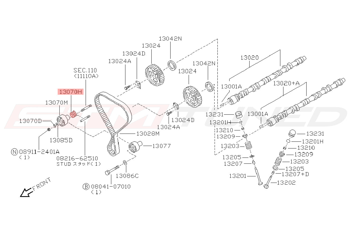 RB26DETT Engine Diagram