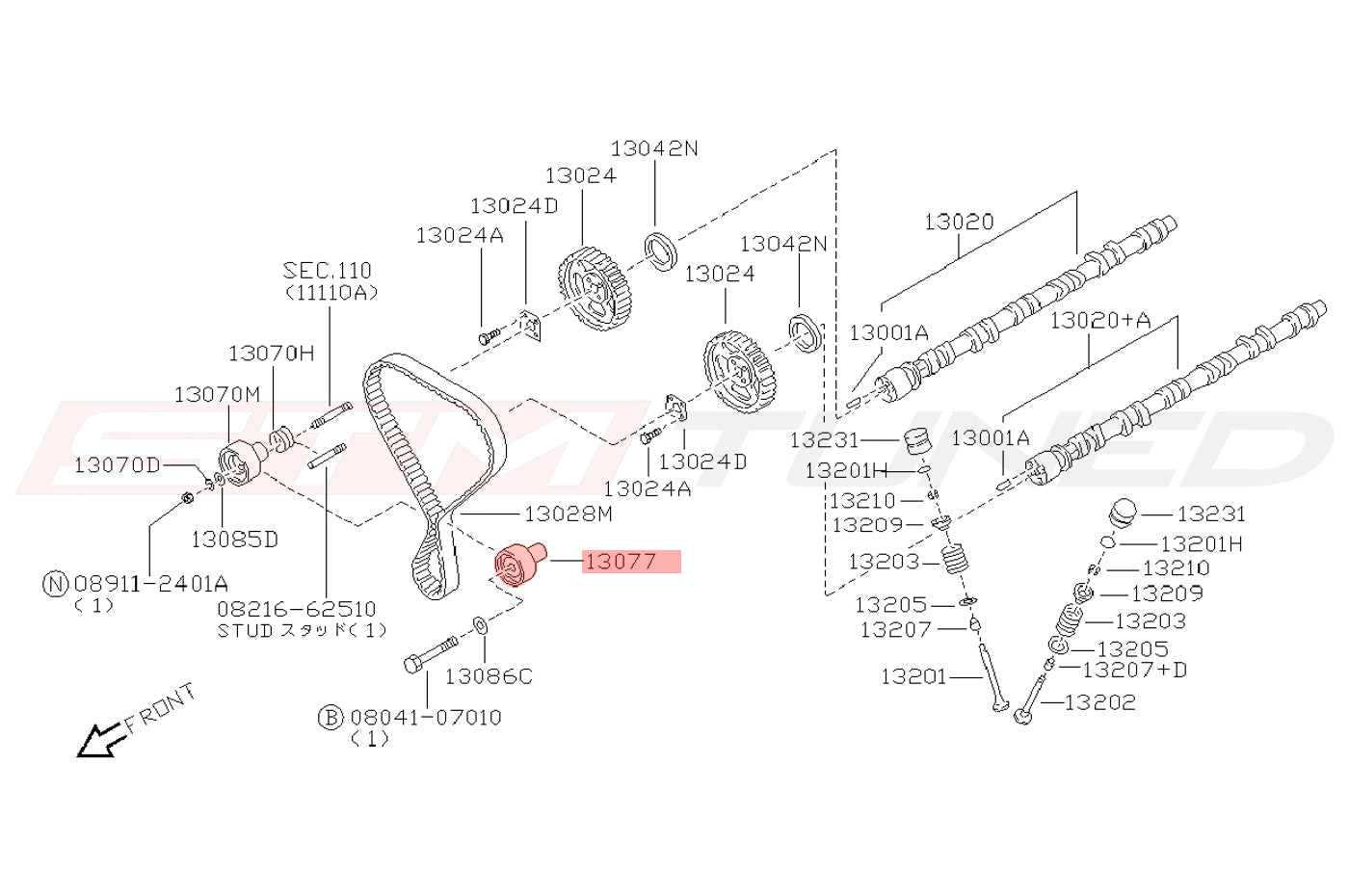 RB26DETT Engine Diagram for reference