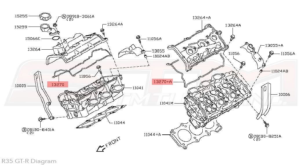 Nissan Valve Cover Gaskets - R35 GTR