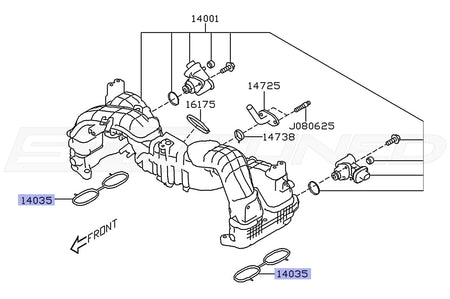 Subaru OEM Intake Manifold to Head Gasket for 2022+ WRX (14035AA810)