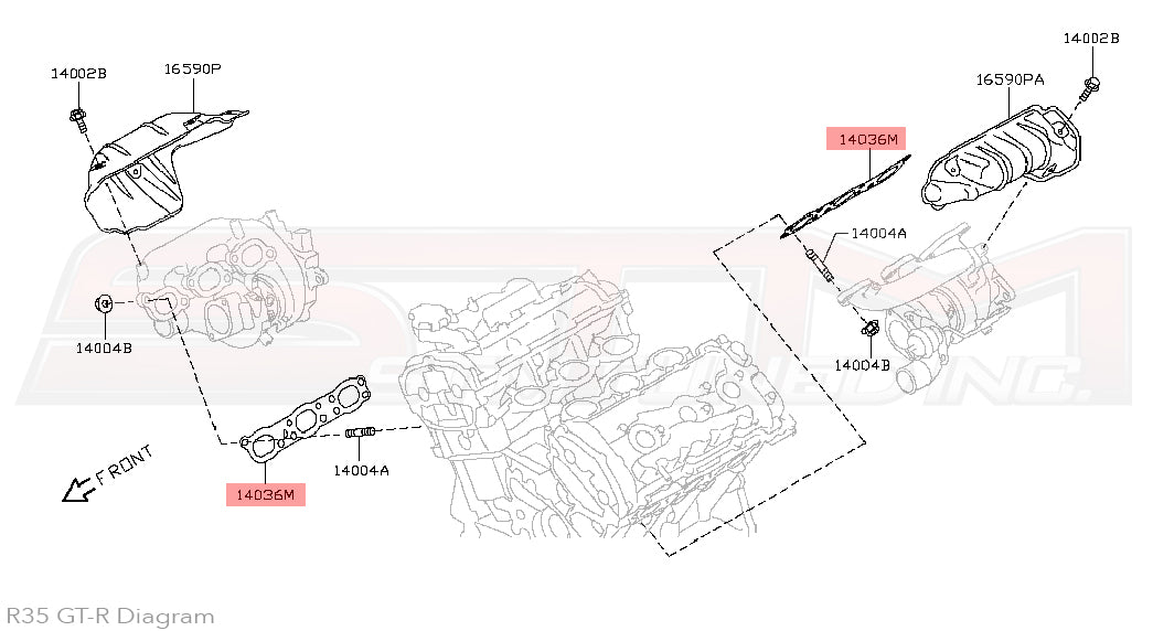 Nissan Exhaust Manifold Gaskets - R35 GTR